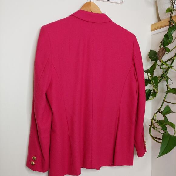 Pendleton Vintage Pink Wool Blazer, 80s/90spoik - Picture 6 of 7